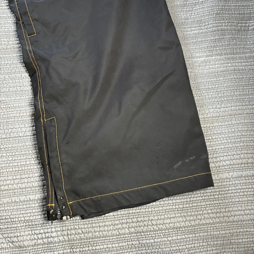 Vintage H-Street H-St Snow Pants Black Orange Stitch Baggy Skate Y2K Mens 36x30